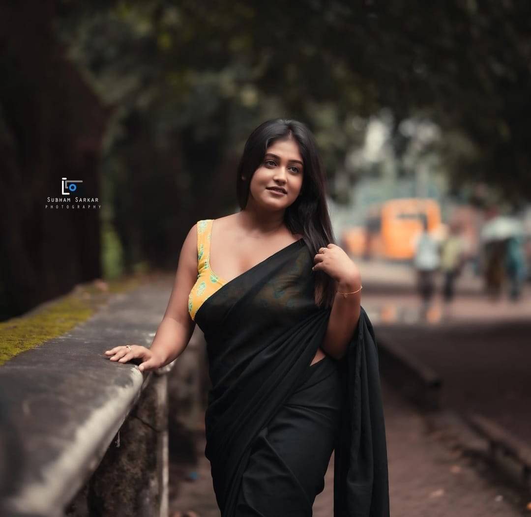 ANAND SAREES Georgette Dyed Saree With Unstitched Blouse Piece ( Black ) ANAND SAREES Georgette Dyed Saree With Unstitched Blouse Piece ( Black )