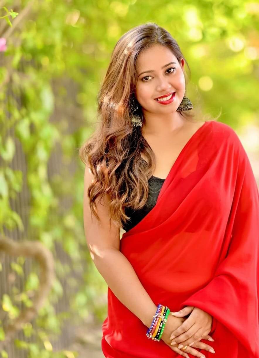 ANAND SAREES Georgette Dyed Saree With Unstitched Blouse Piece ( Red ) ANAND SAREES Georgette Dyed Saree With Unstitched Blouse Piece ( Red )