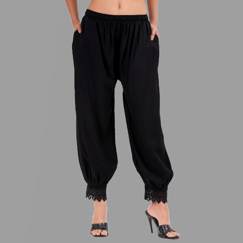     			Aadrika - Rayon Black Women's Patiala ( Pack of 1 )