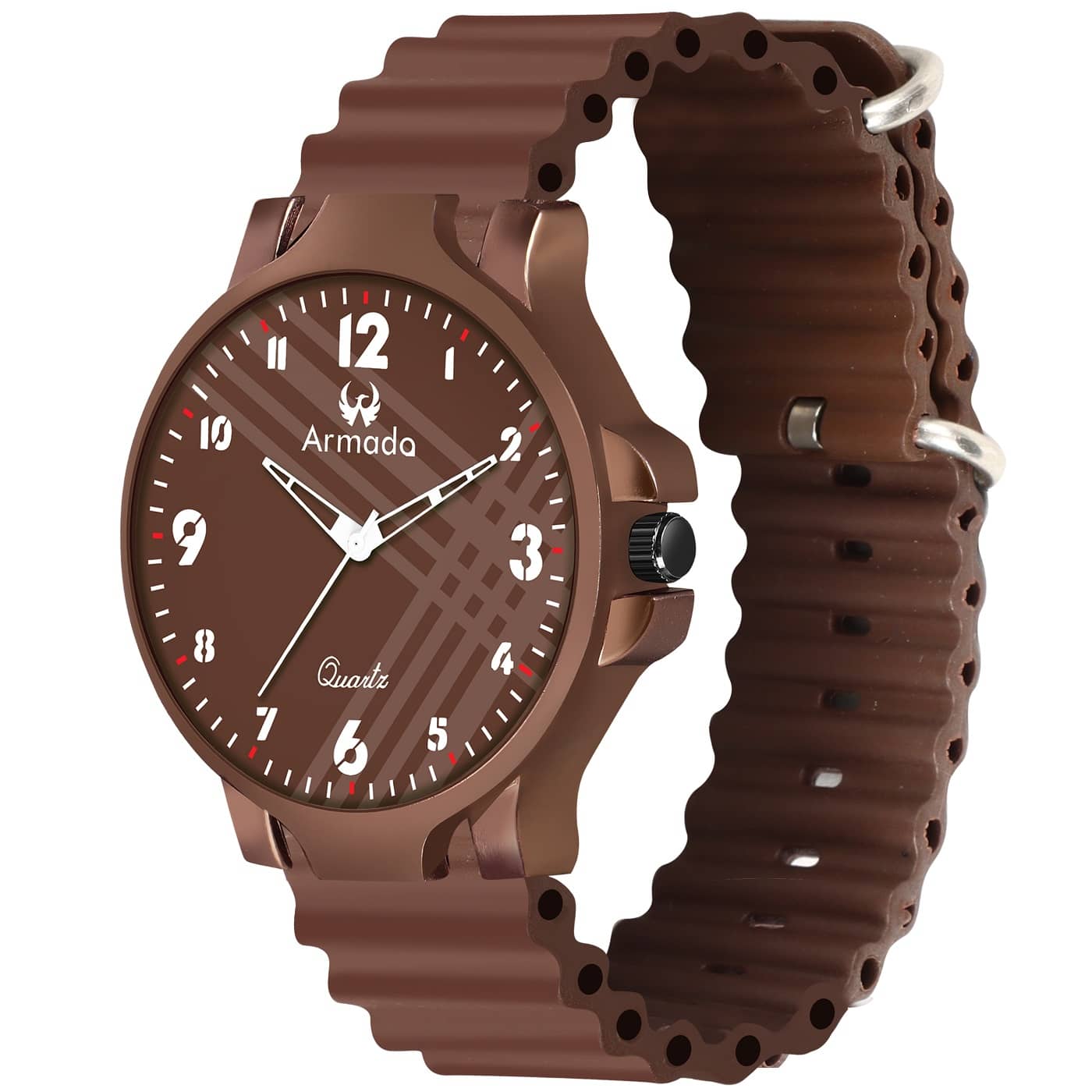 Armado Light Grey Silicon Analog Men's Watch