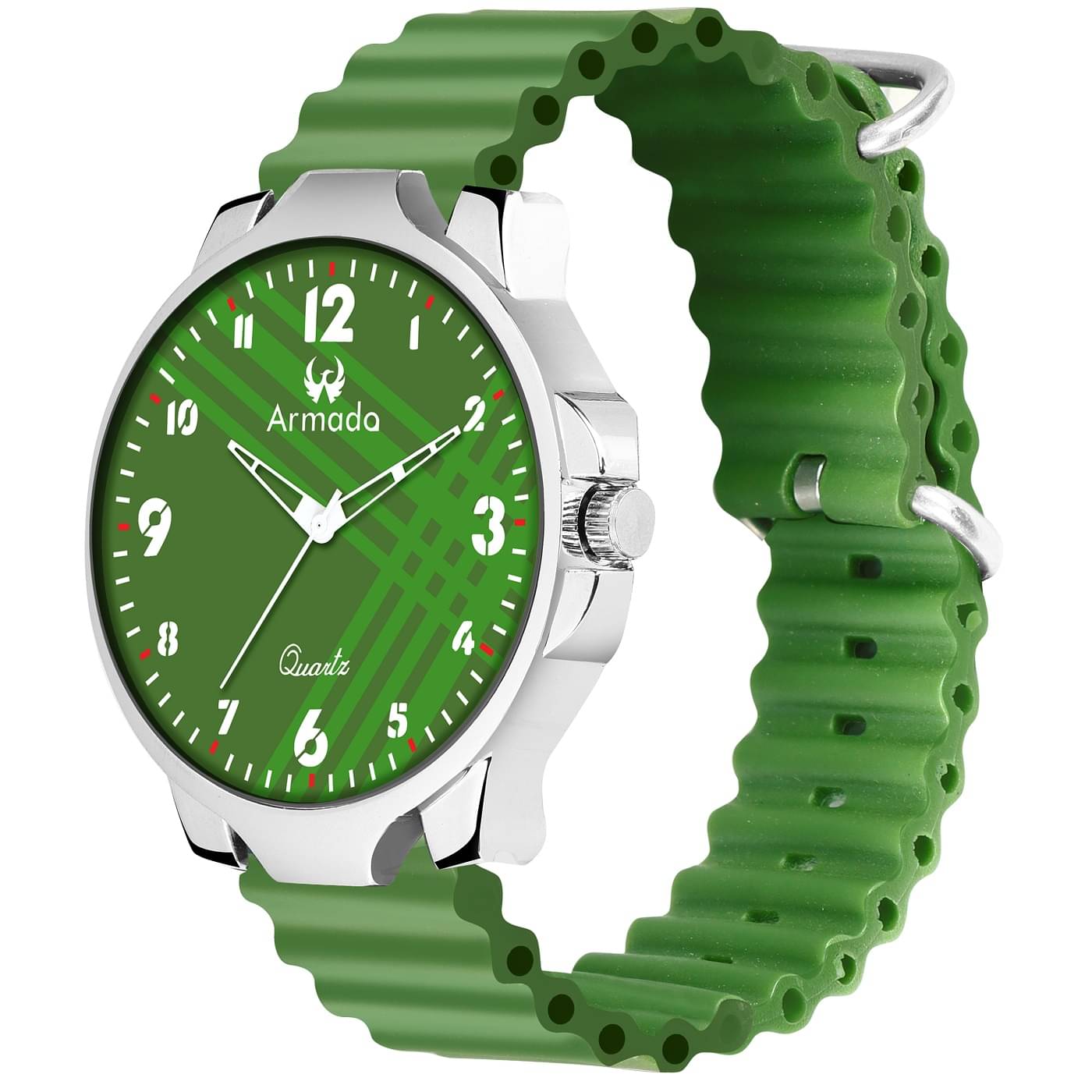     			Armado Green Silicon Analog Men's Watch