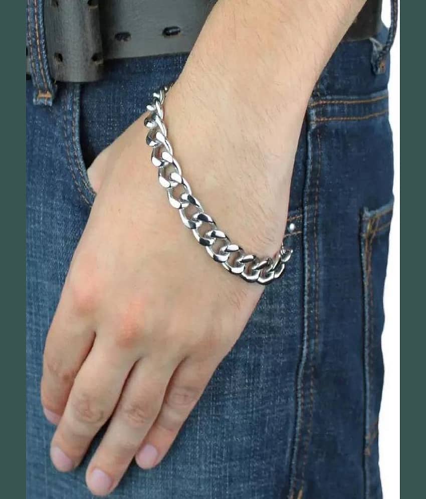 Beauden Silver Bracelet ( Pack of 1 ) - Bangles & Bracelets | Buy online on ZillyBuy