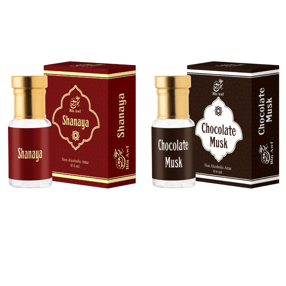    			Binawf Musk Non- Alcoholic Below 50ml Attar ( Pack of 2 )