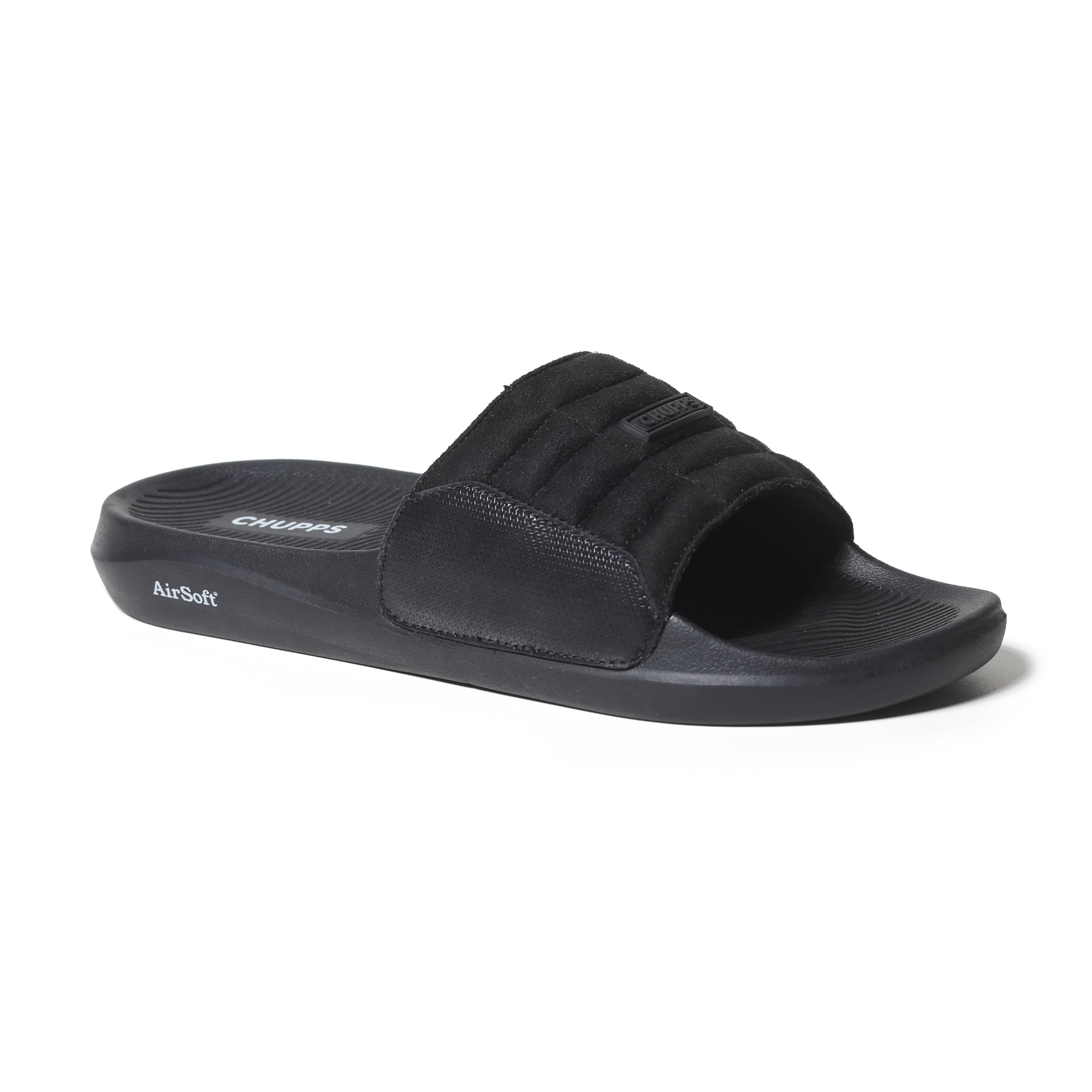 CHUPPS Black Men's Slide Flip Flop