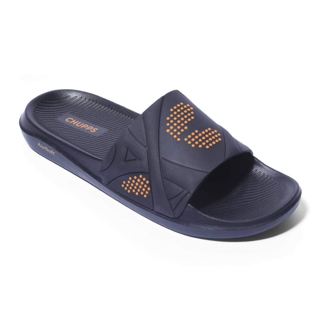     			CHUPPS Black Men's Slide Flip Flop