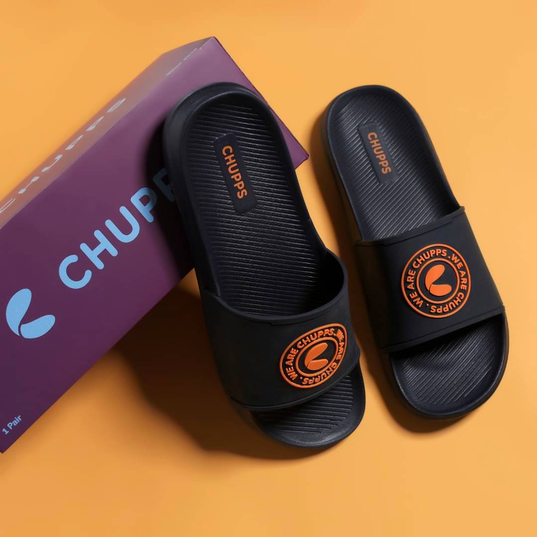     			CHUPPS Navy Blue Men's Slide Flip Flop