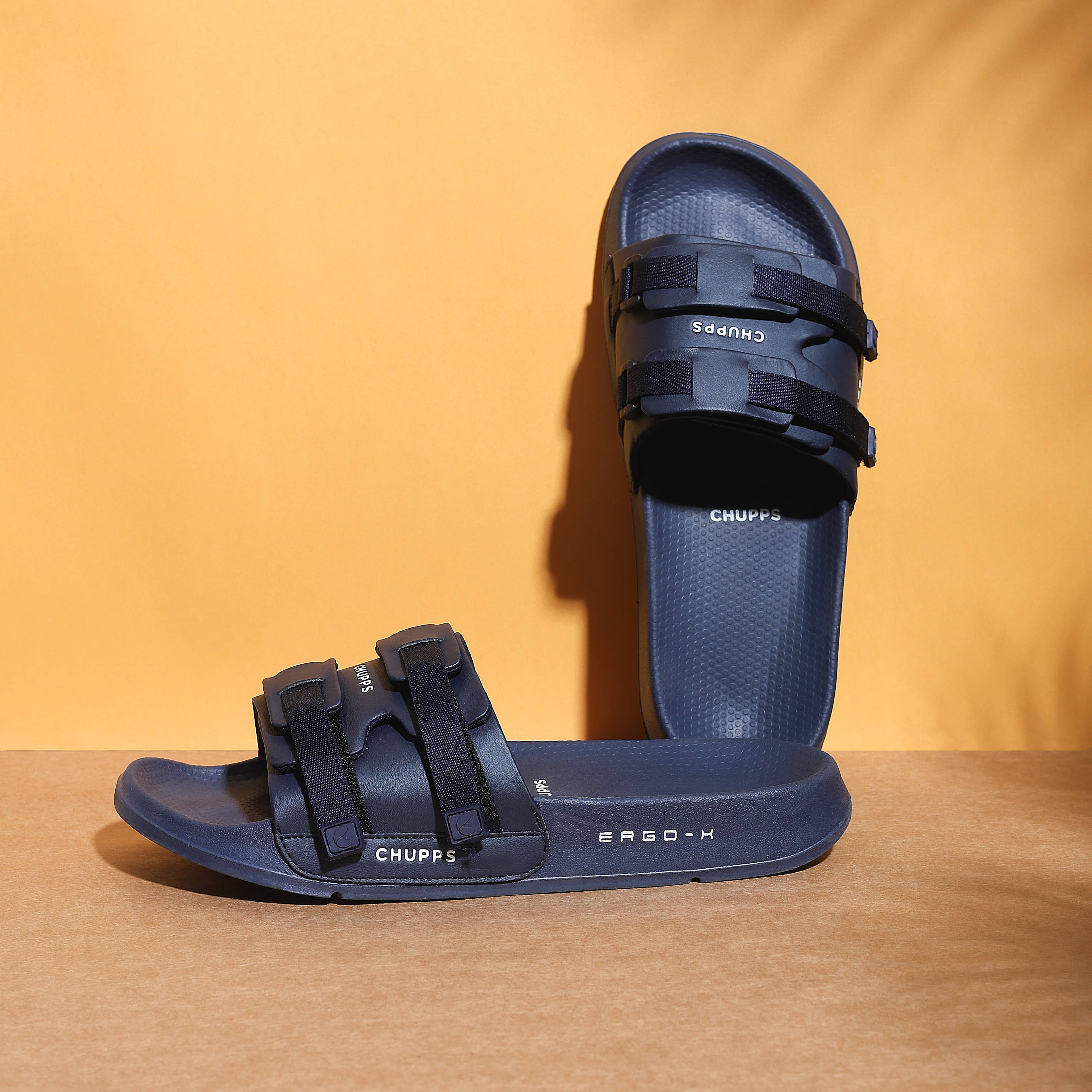     			CHUPPS Navy Blue Men's Slide Flip Flop