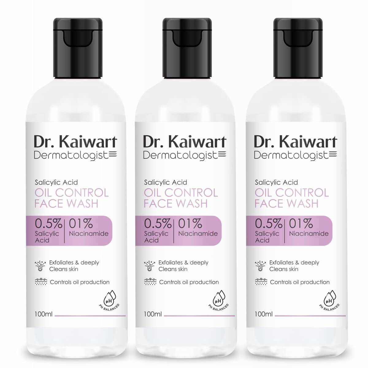 Dr. Kaiwart - Acne or Blemishes Removal Face Wash For All Skin Type ( Pack of 3 )