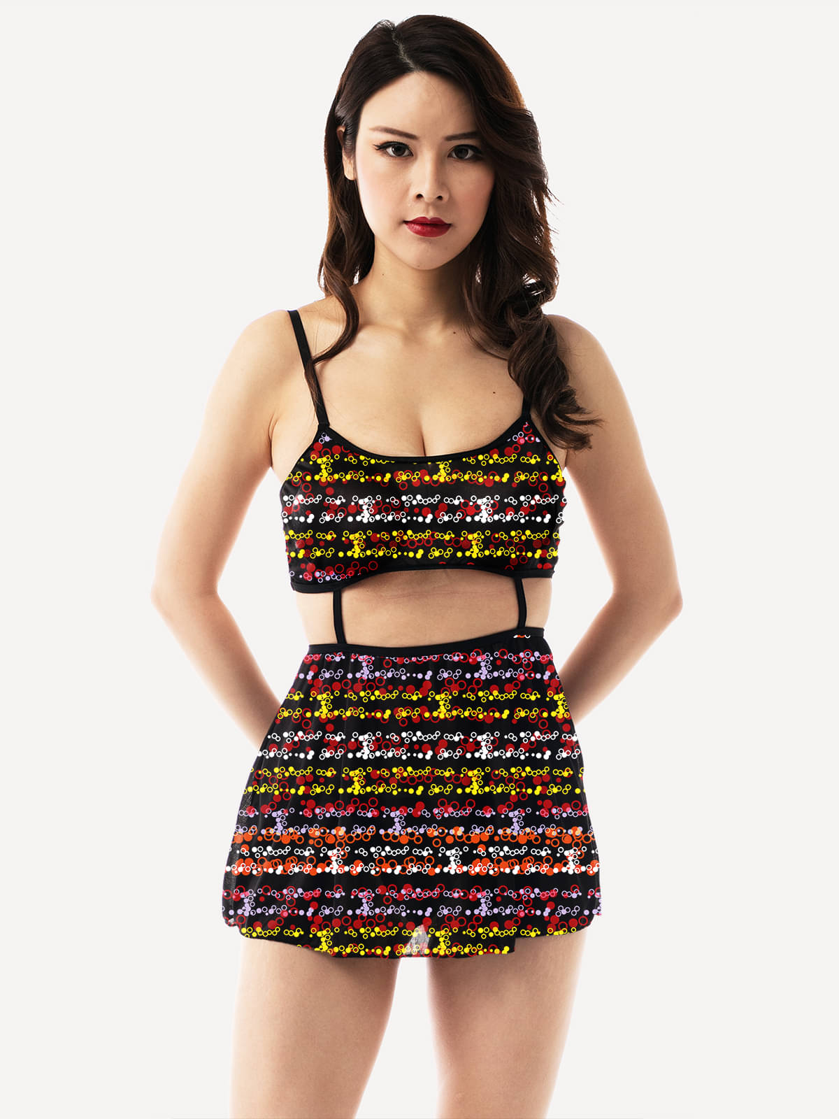 Finian Multi Color Polyester Women's Nightwear Baby Doll Dresses With Panty ( Pack of 1 ) Finian Multi Color Polyester Women's Nightwear Baby Doll Dresses With Panty ( Pack of 1 )