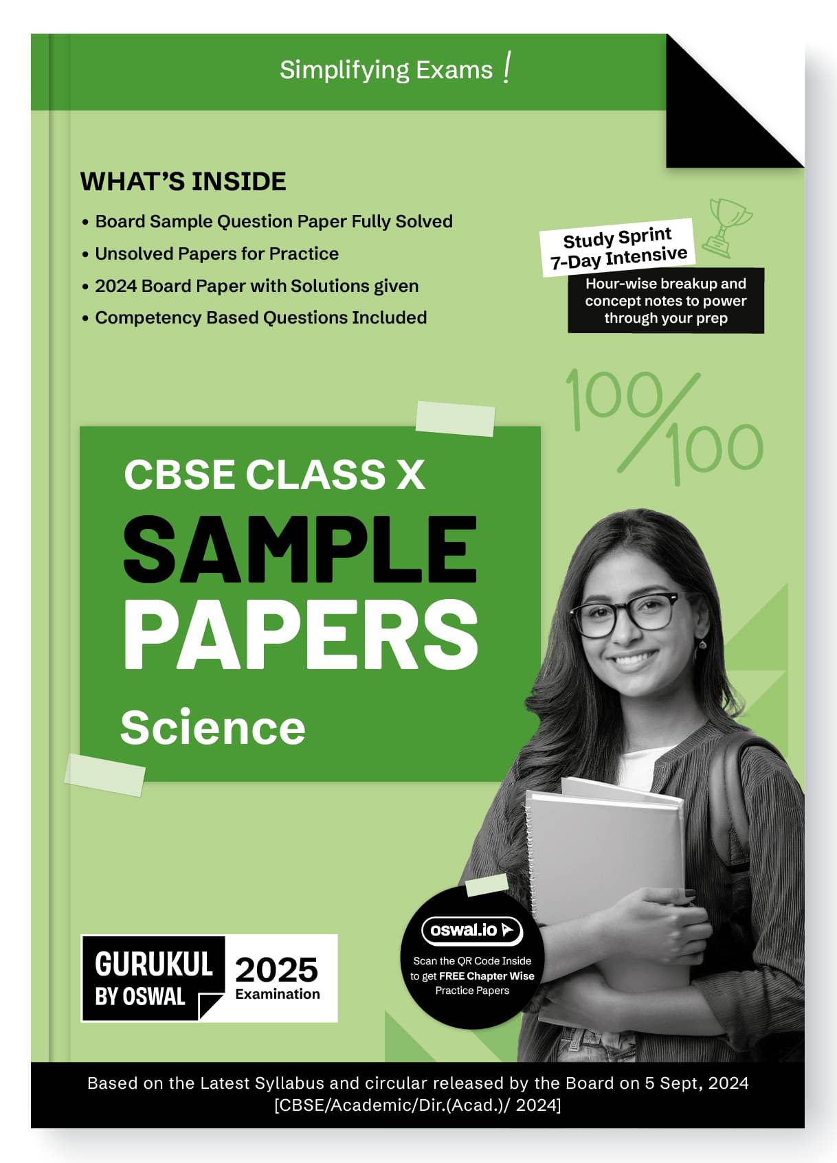 Gurukul By Oswal Science Sample Papers for CBSE Class 10 Board Exam 2025 : Fully Solved New SQP 2025, Solved Sample Papers, Unsolved Sample Papers, Bo Gurukul By Oswal Science Sample Papers for CBSE Class 10 Board Exam 2025 : Fully Solved New SQP 2025, Solved Sample Papers, Unsolved Sample Papers, Bo