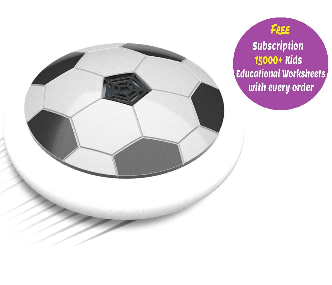     			Hover Football Indoor Floating Hoverball Soccer | Air Football Fun Toy For Boys And Kids(Free subscription of kids Educational worksheets)
