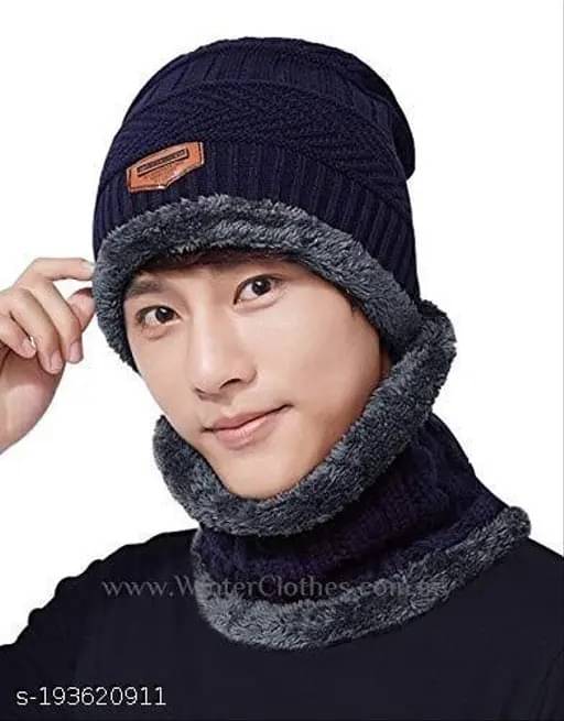Infispace Blue Cotton Men's Cap ( Pack of 1 ) Infispace Blue Cotton Men's Cap ( Pack of 1 )