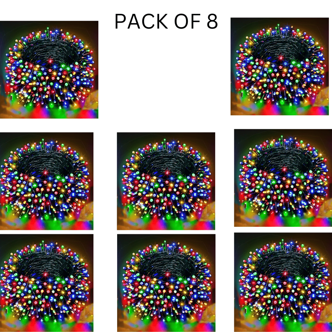    			Kadio Multicolor 12M String Light ( Pack of 8 )