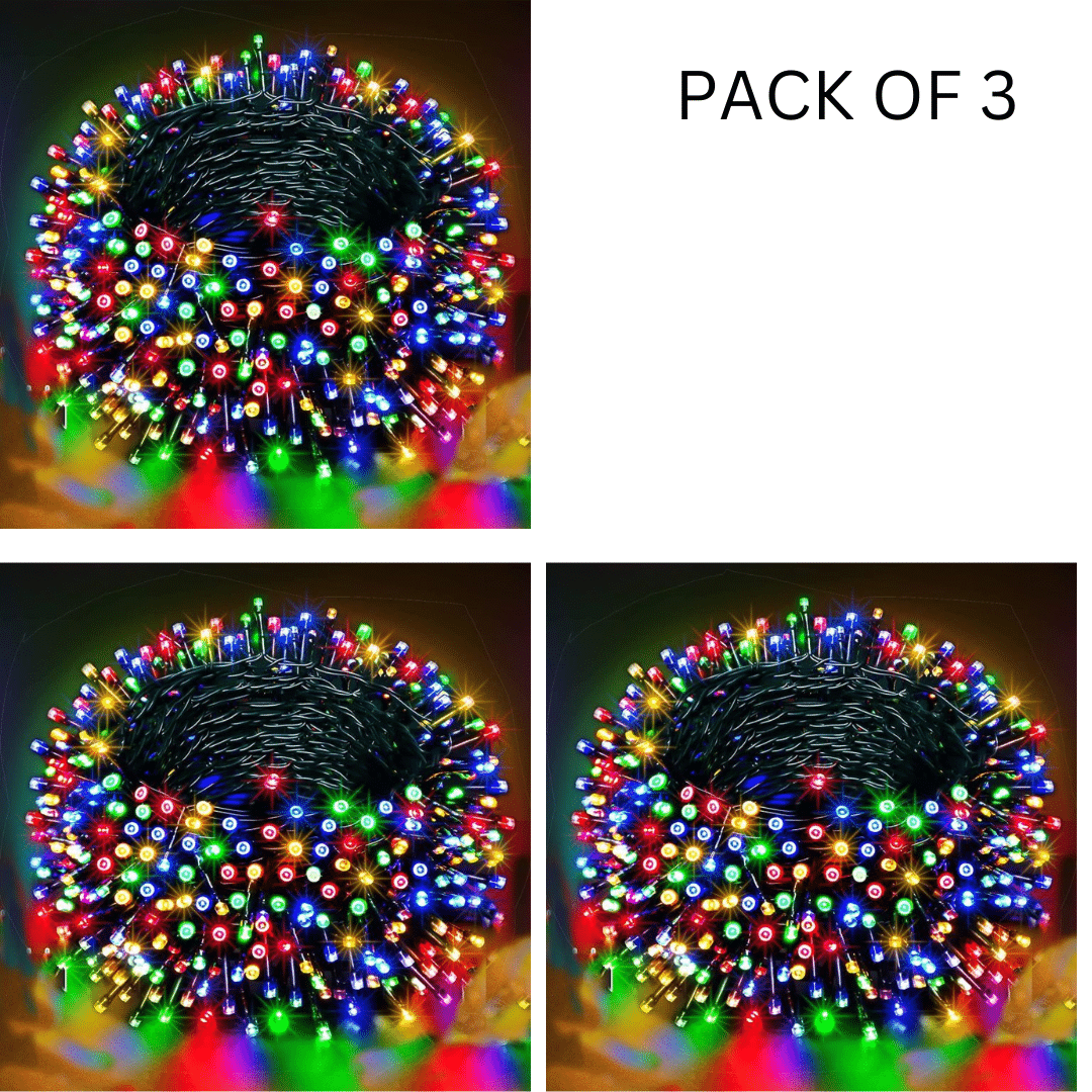     			Kadio Multicolor 15M String Light ( Pack of 3 )