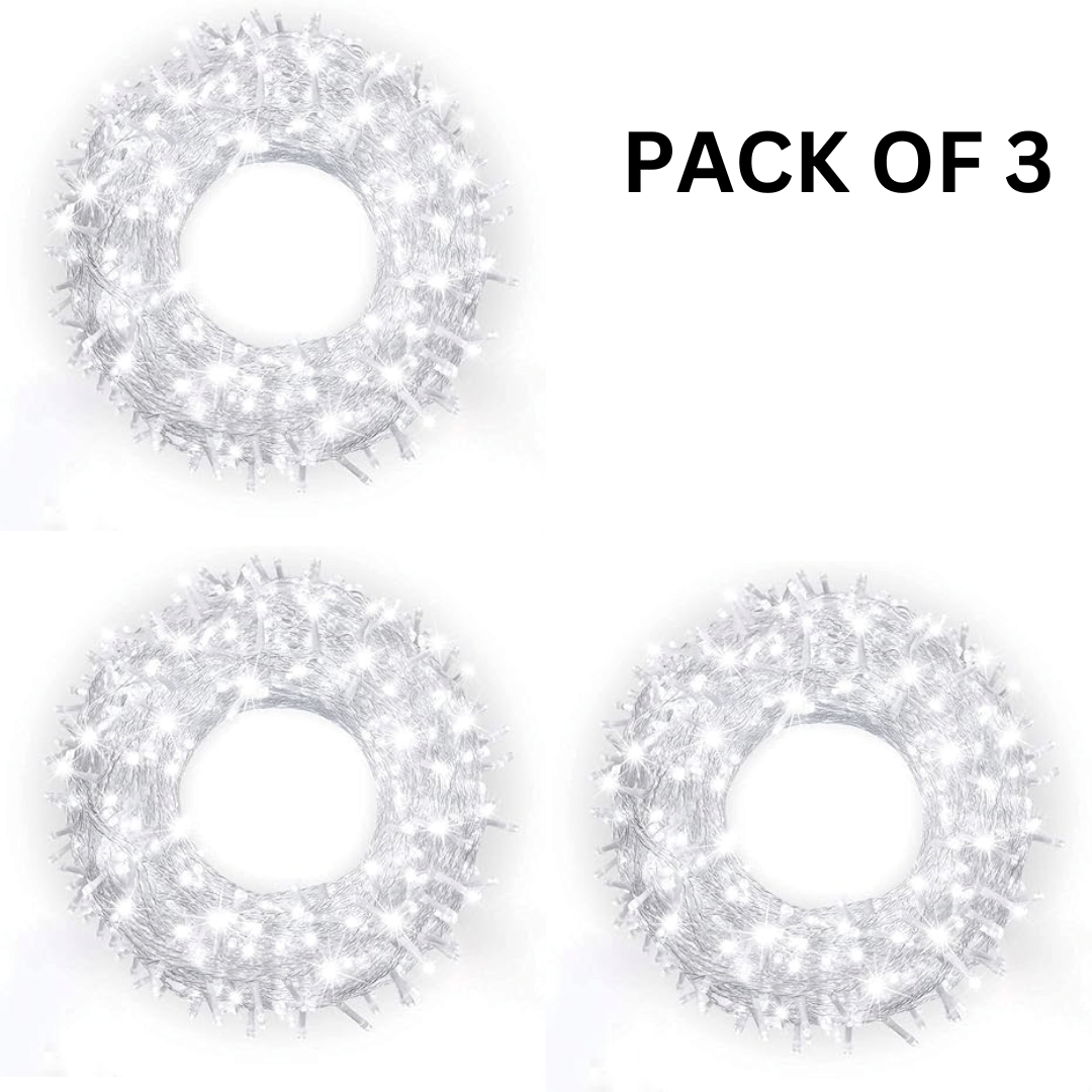     			Kadio White 12M String Light ( Pack of 3 )