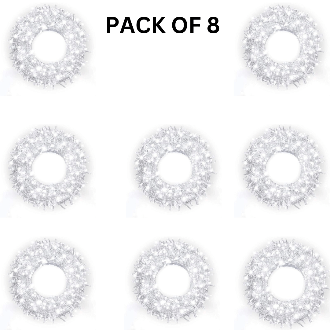     			Kadio White 12M String Light ( Pack of 8 )