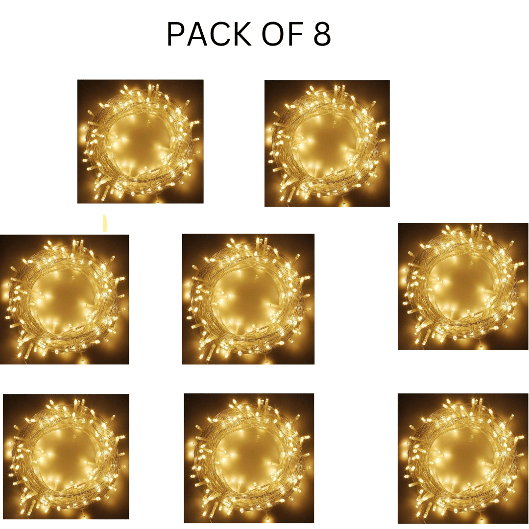     			Kadio Yellow 12M String Light ( Pack of 8 )