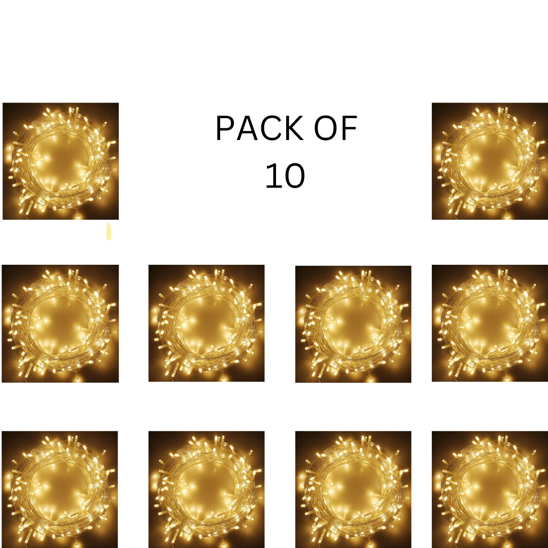     			Kadio Yellow 12M String Light ( Pack of 10 )