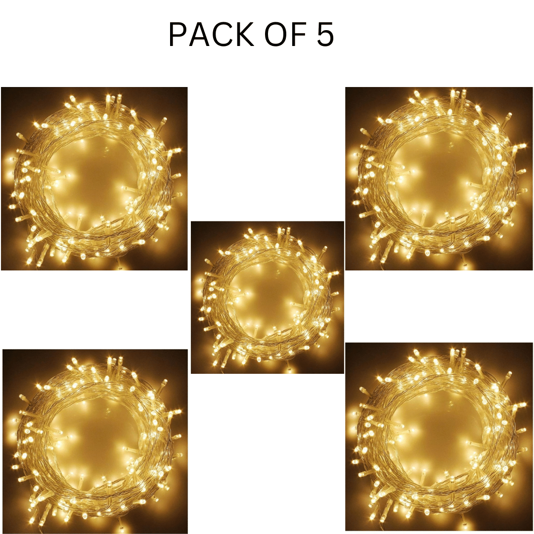     			Kadio Yellow 13M String Light ( Pack of 5 )