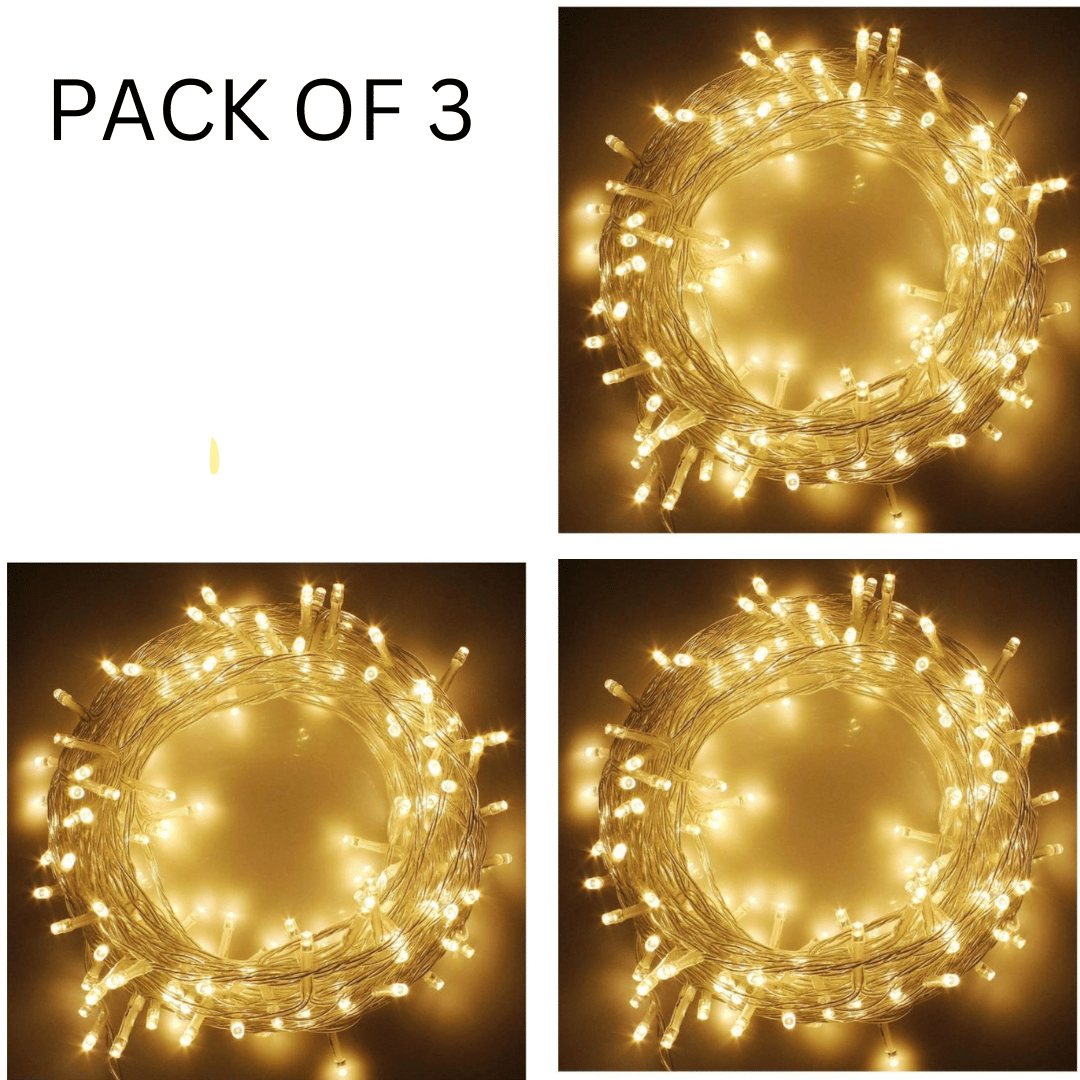     			Kadio Yellow 13M String Light ( Pack of 3 )