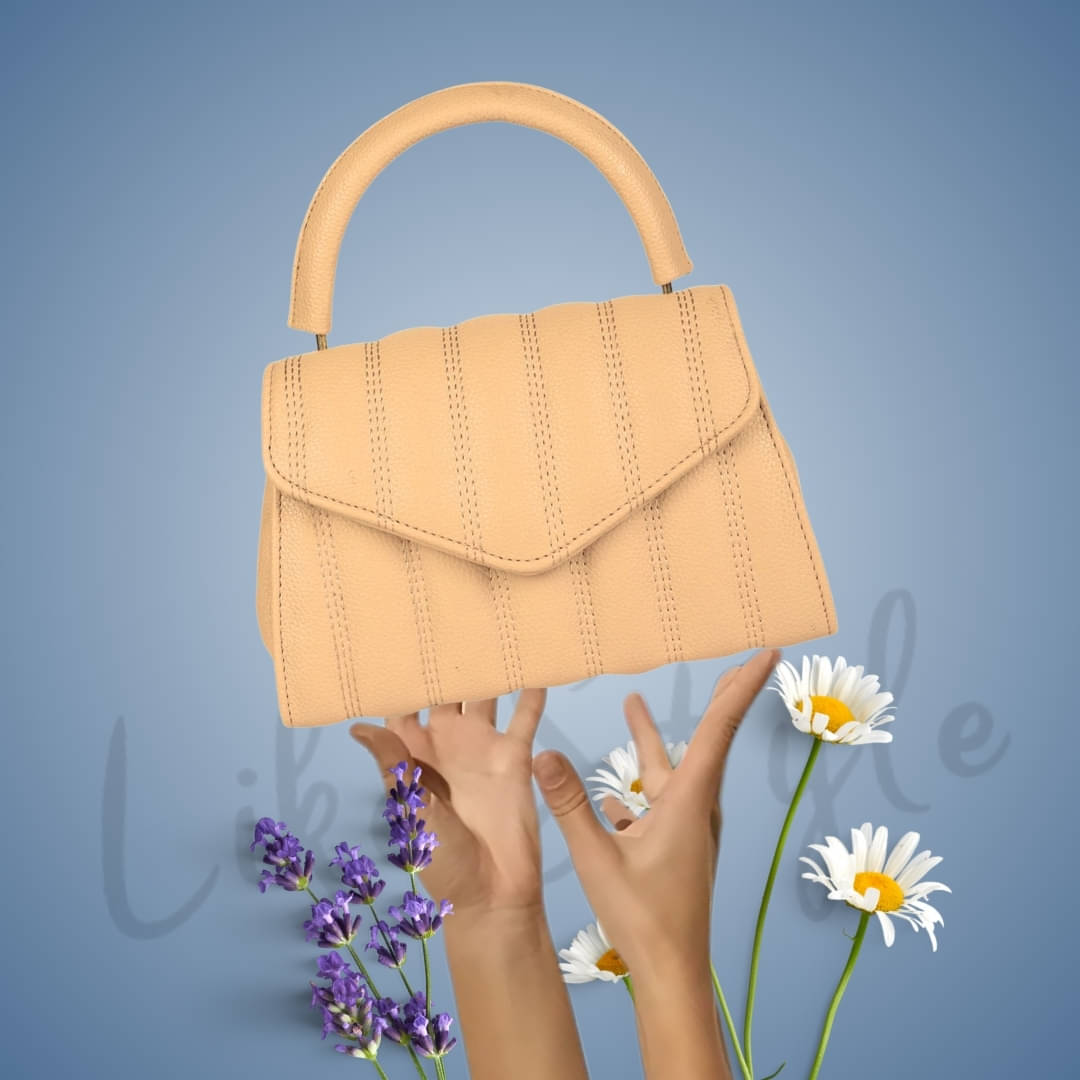     			LIKE STYLE Sling Bag PU Set of 1 ( Beige )