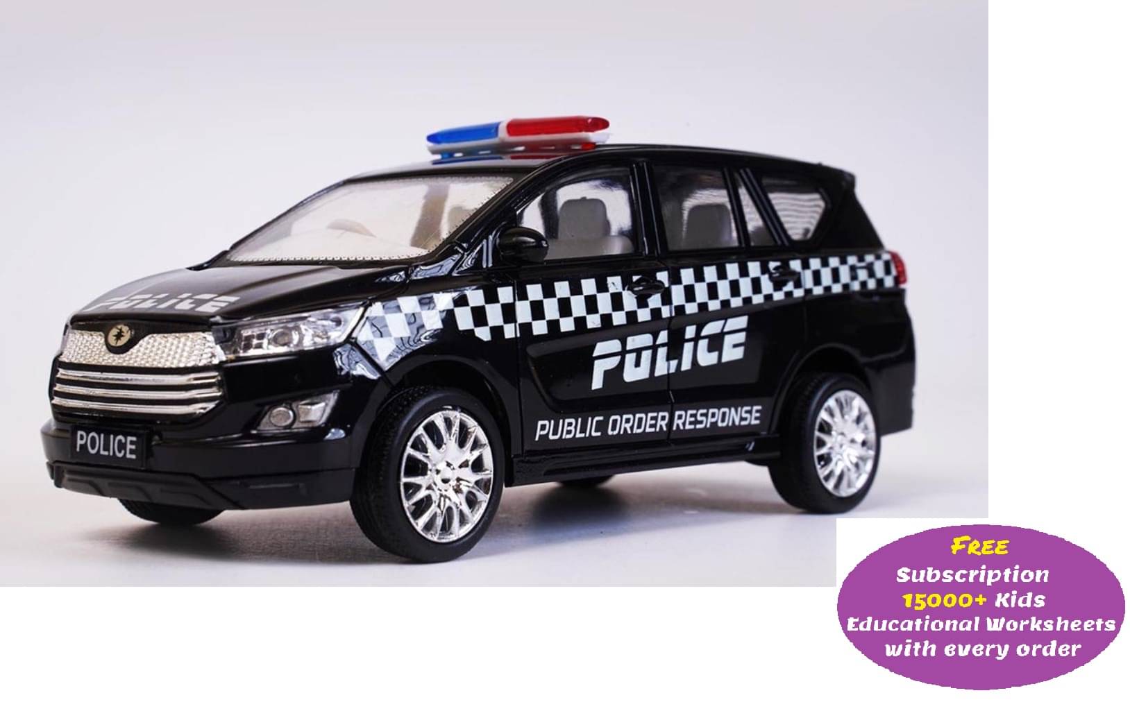 Public Order Response Pull back Police Car Toy (Free subscription of kids Educational worksheets) Public Order Response Pull back Police Car Toy (Free subscription of kids Educational worksheets)