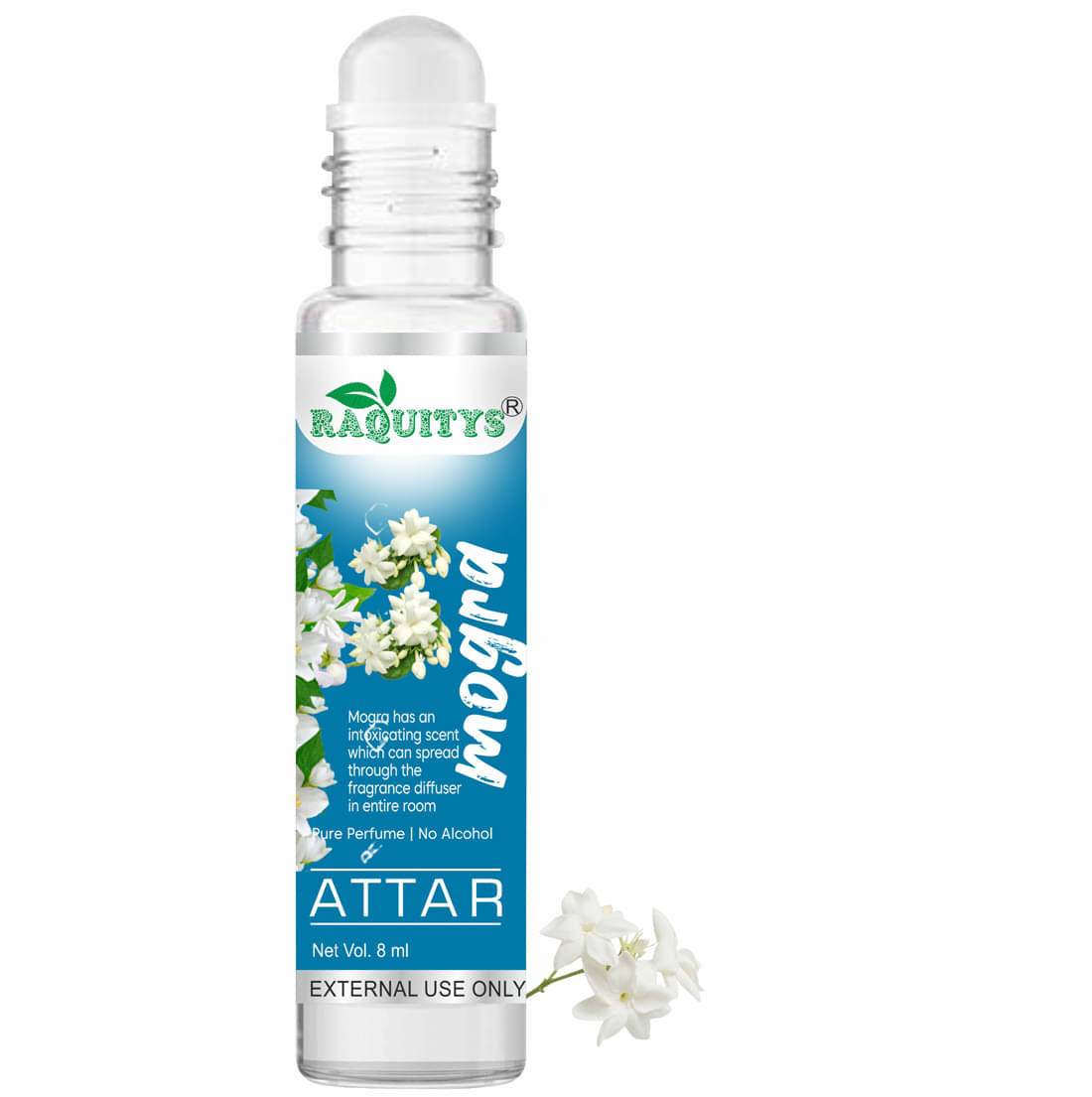     			RAQUITYS Mogra Non- Alcoholic 50ml Attar ( Pack of 1 )