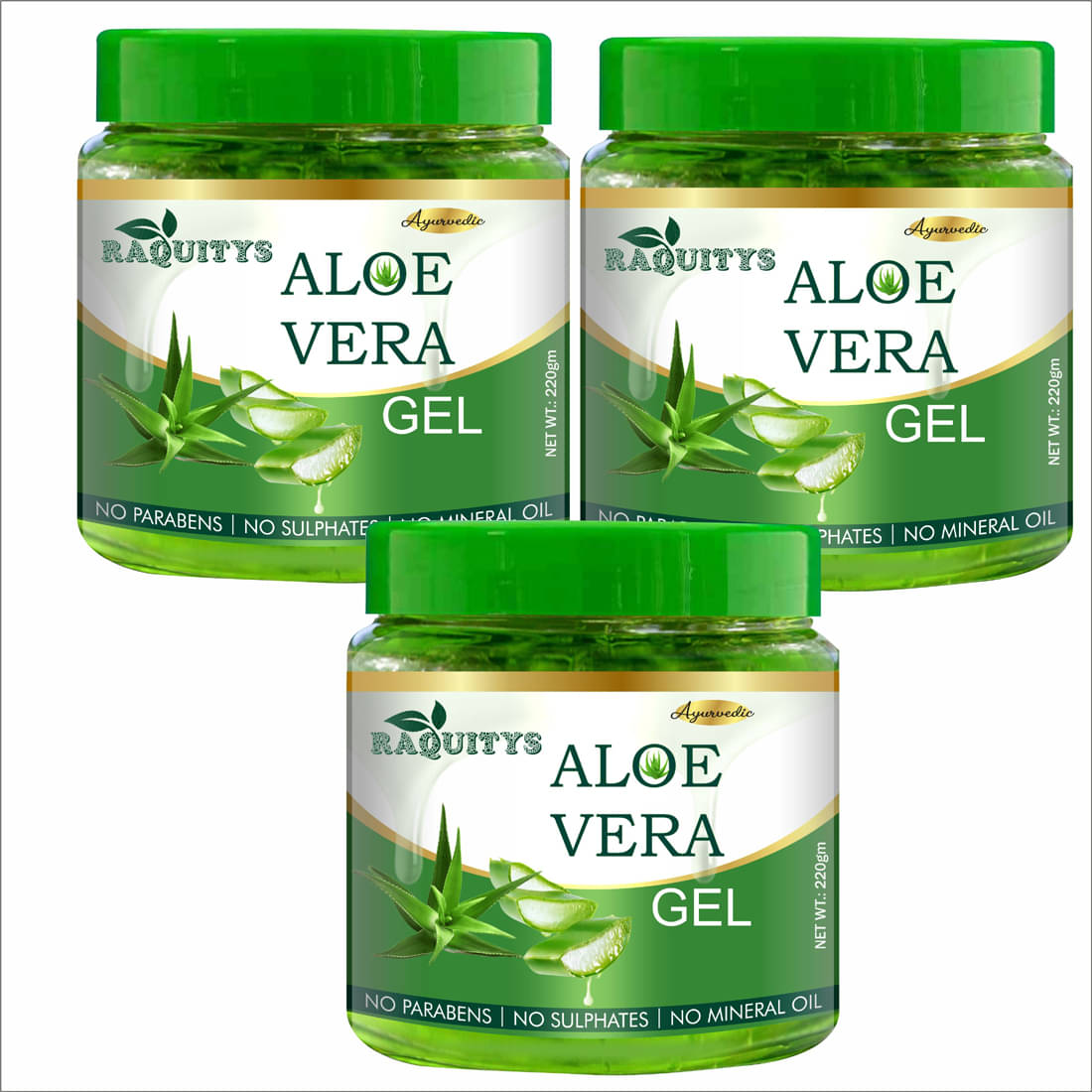     			RAQUITYS Moisturizer All Skin Type Aloe Vera ( 220 gm )