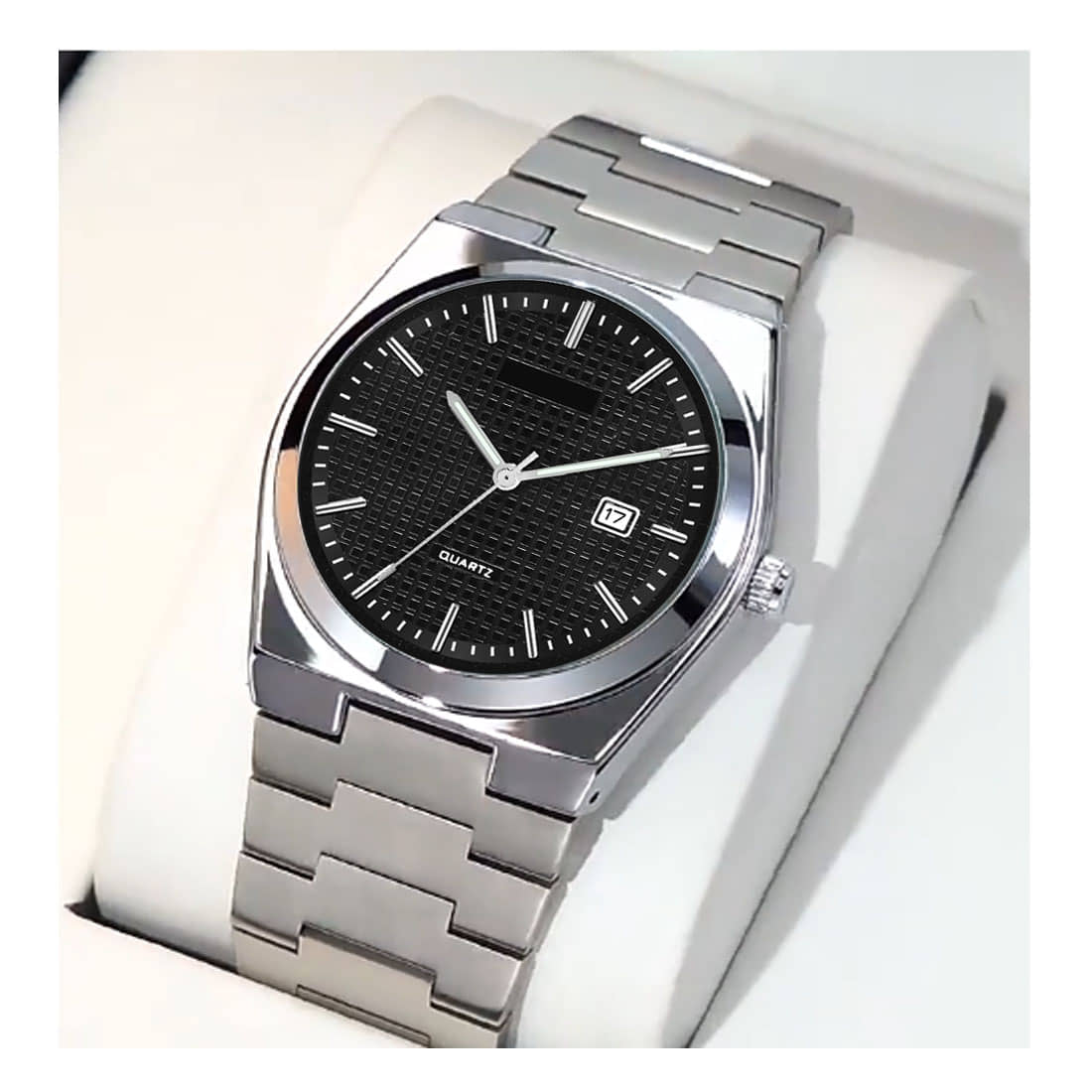 REESKY Silver Stainless Steel Analog Men's Watch