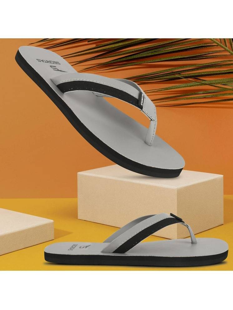     			Secritas Grey Men's Thong Flip Flop