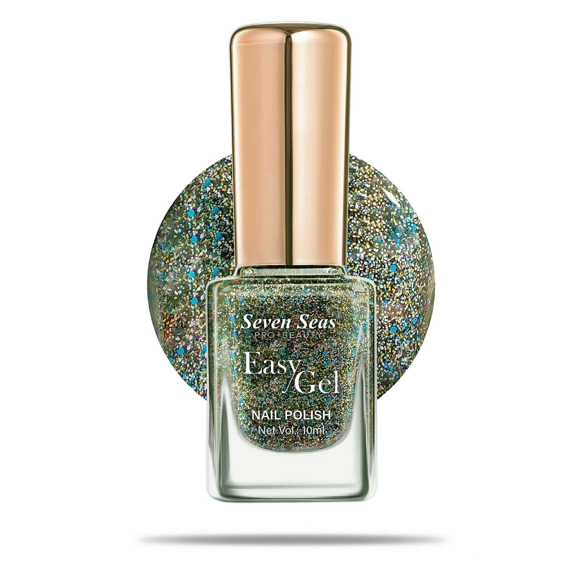     			Seven Seas Green Olivia Glossy Nail Polish 10 ( Pack of 1 )