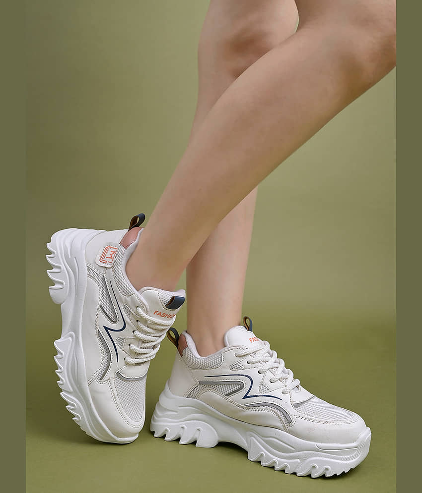 Shoetopia White Women's Sneakers - Casual Shoes | Buy online on ZillyBuy