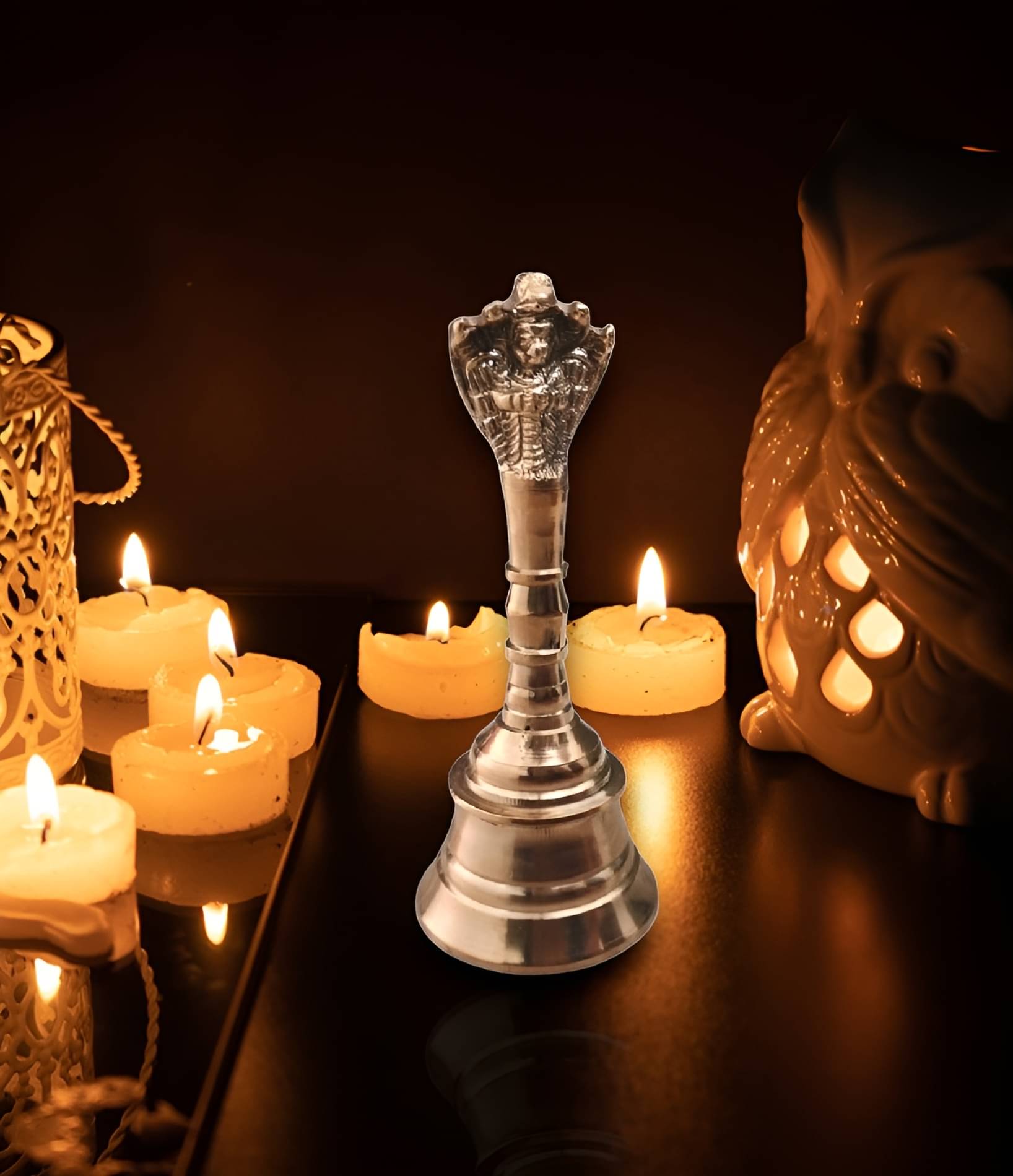     			Spherulemuster Pooja Bell Garuda with Sheshnag Design ( Pack of 1 )