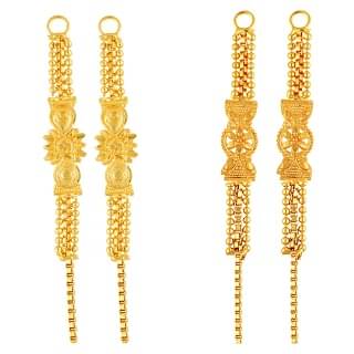     			VIVASTRI Golden EarCuff Earrings ( Pack of 2 )