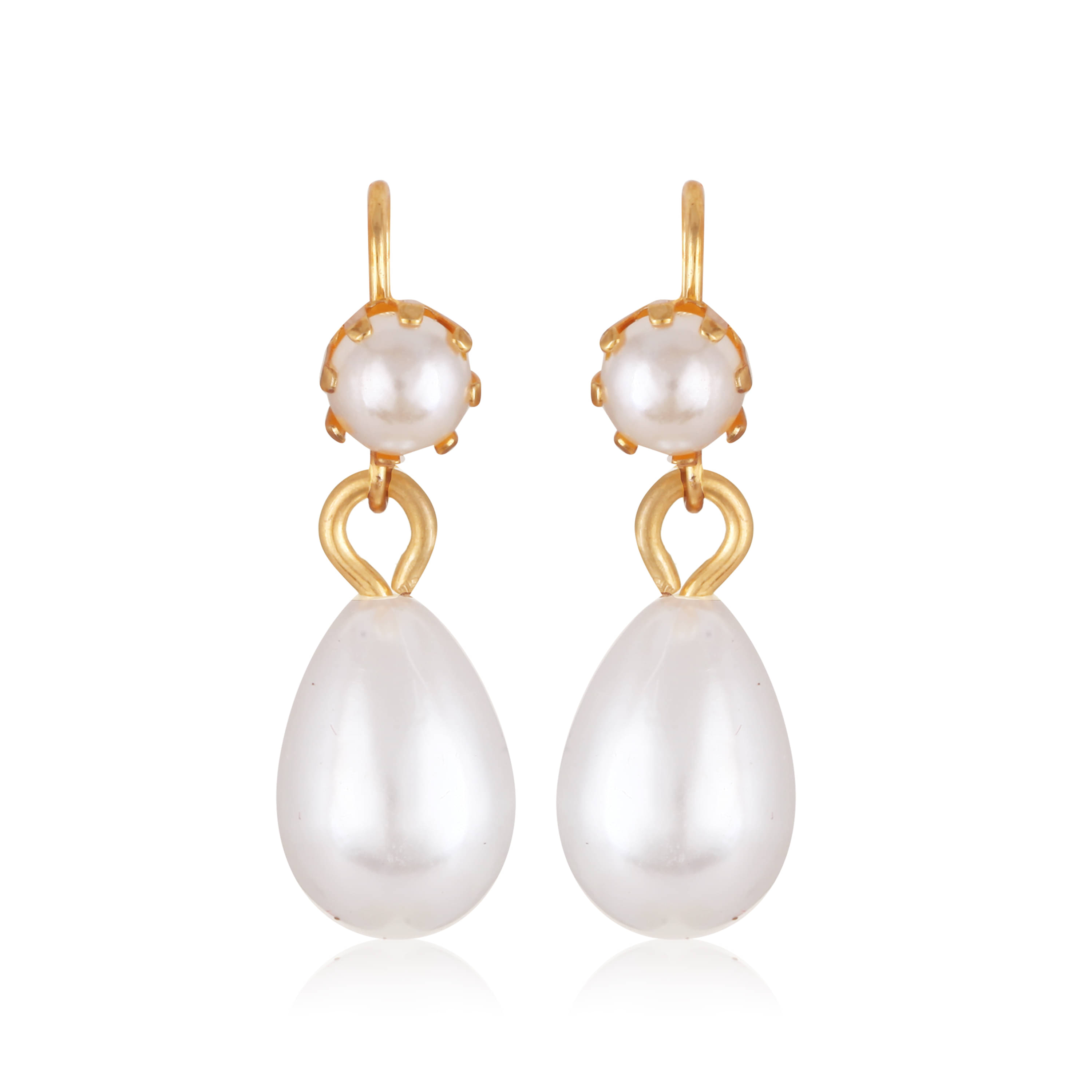    			VIVASTRI Peach Drop Earrings ( Pack of 1 )