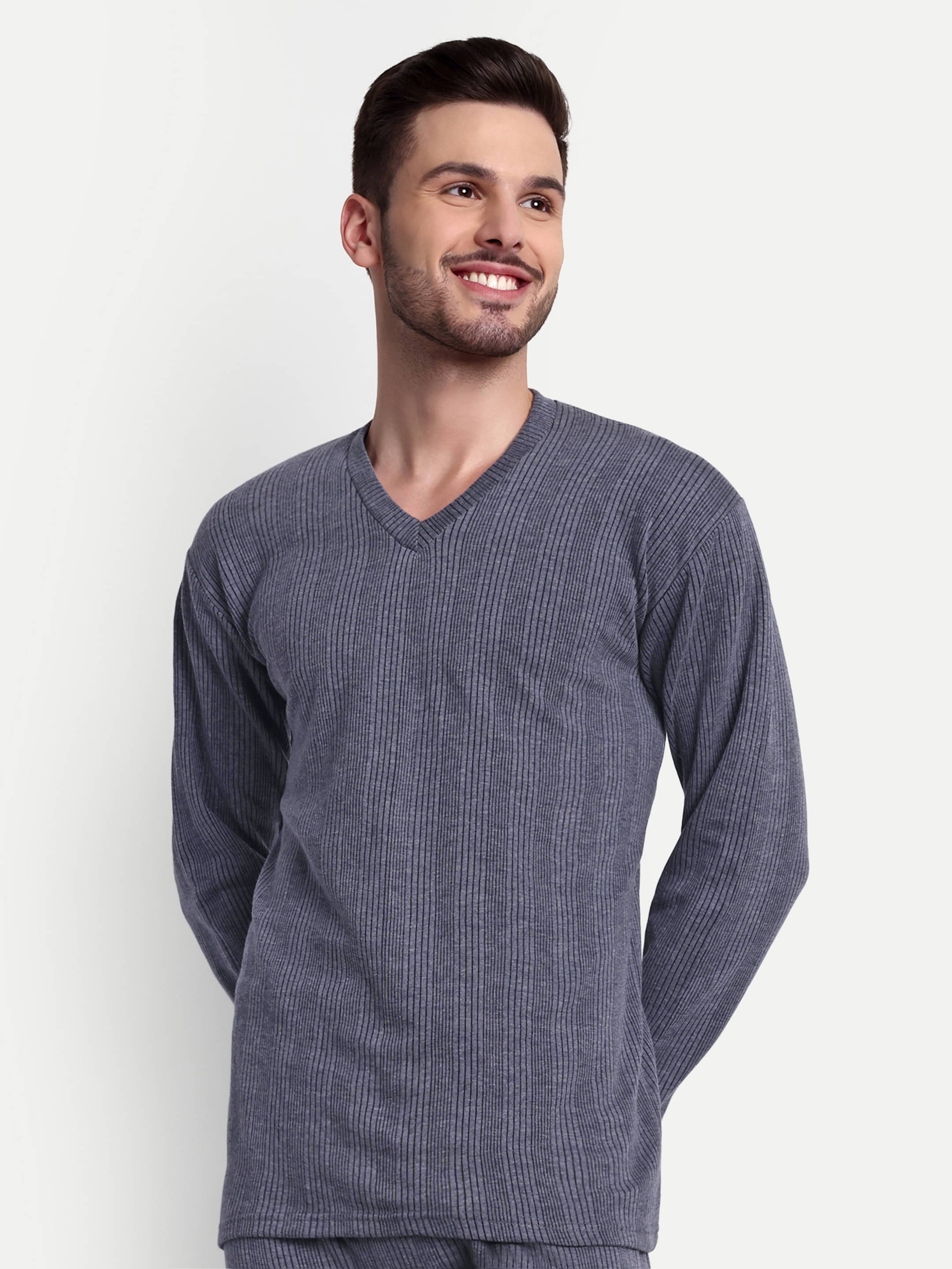 Zeffit Pack of 1 Cotton Blend Thermal Tops For Men's ( Navy Blue ) Zeffit Pack of 1 Cotton Blend Thermal Tops For Men's ( Navy Blue )