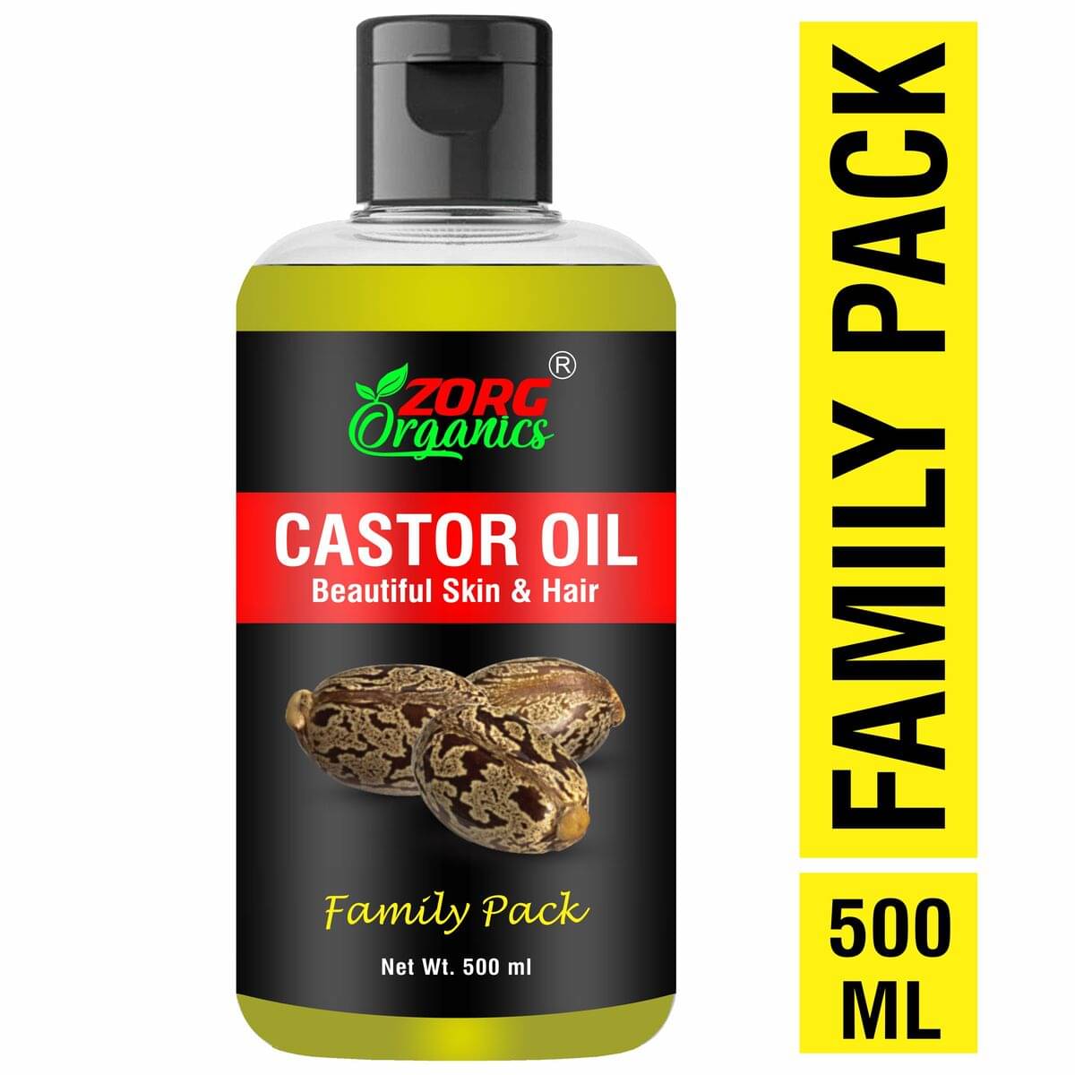     			Zorg Organics Anti Dandruff Castor Oil 500 ml ( Pack of 1 )