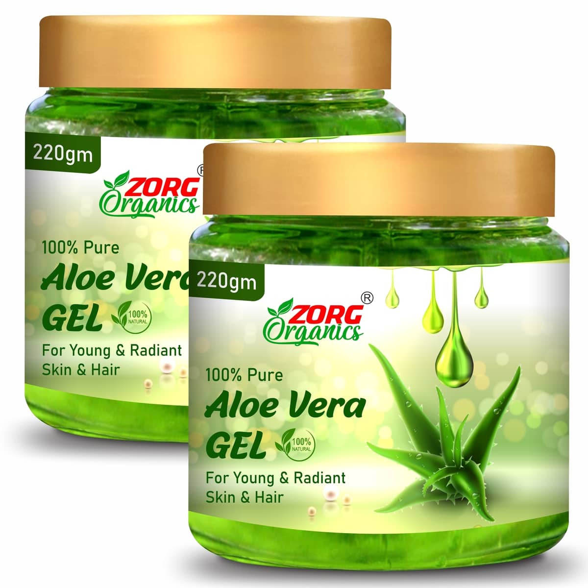 Zorg Organics Moisturizer Combination Skin Aloe Vera ( 440 gm )
