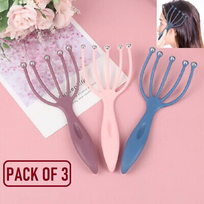     			dust n shine Head  Scalp Massager ( pack of 3 (Assorted) )