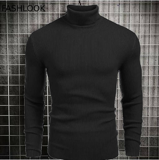 nikline Woollen High Neck Men's Sweatshirt - Black ( Pack of 1 ) nikline Woollen High Neck Men's Sweatshirt - Black ( Pack of 1 )