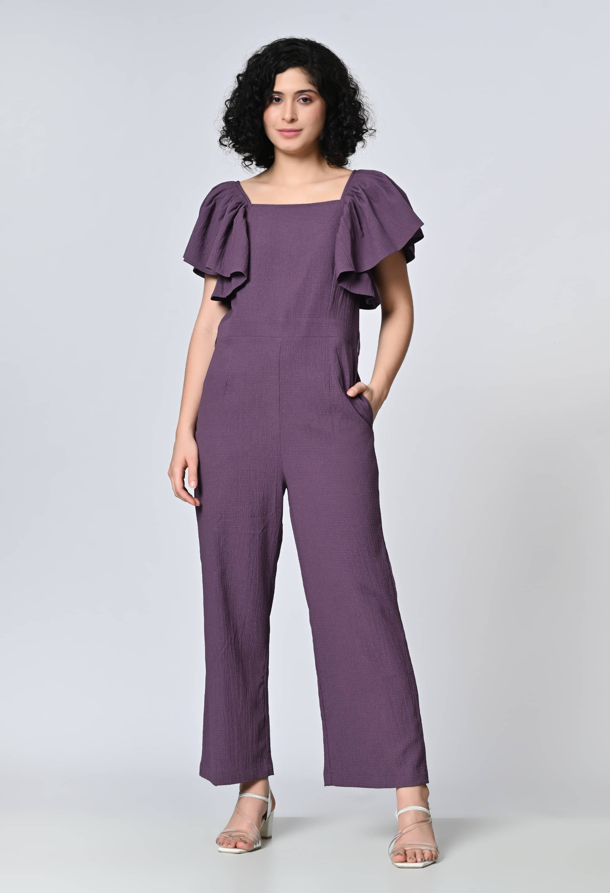     			ALL WAYS YOU Purple Polyester Regular Fit Women's Jumpsuit ( Pack of 1 )