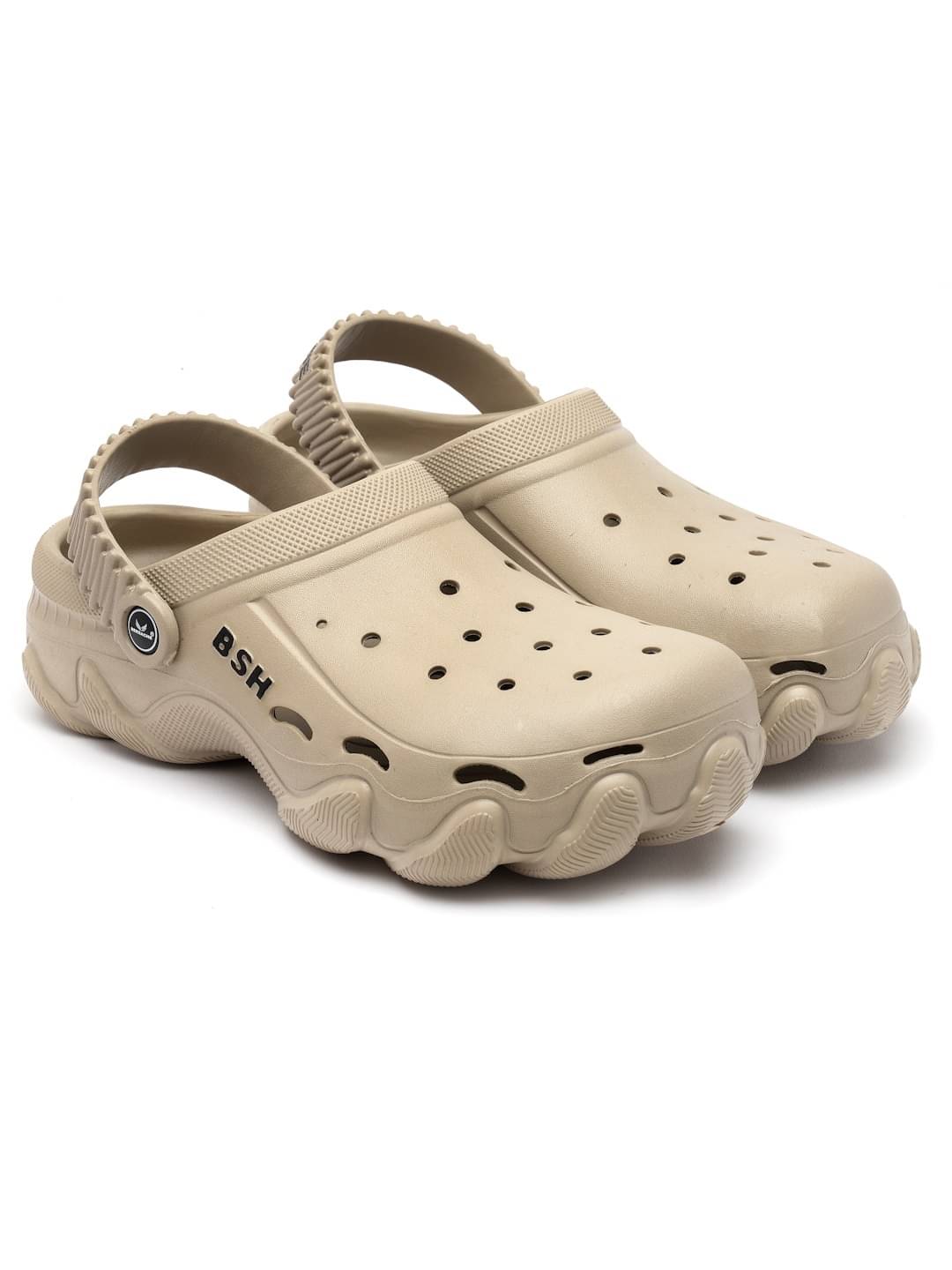    			Bersache Beige Men's Slide Flip Flop
