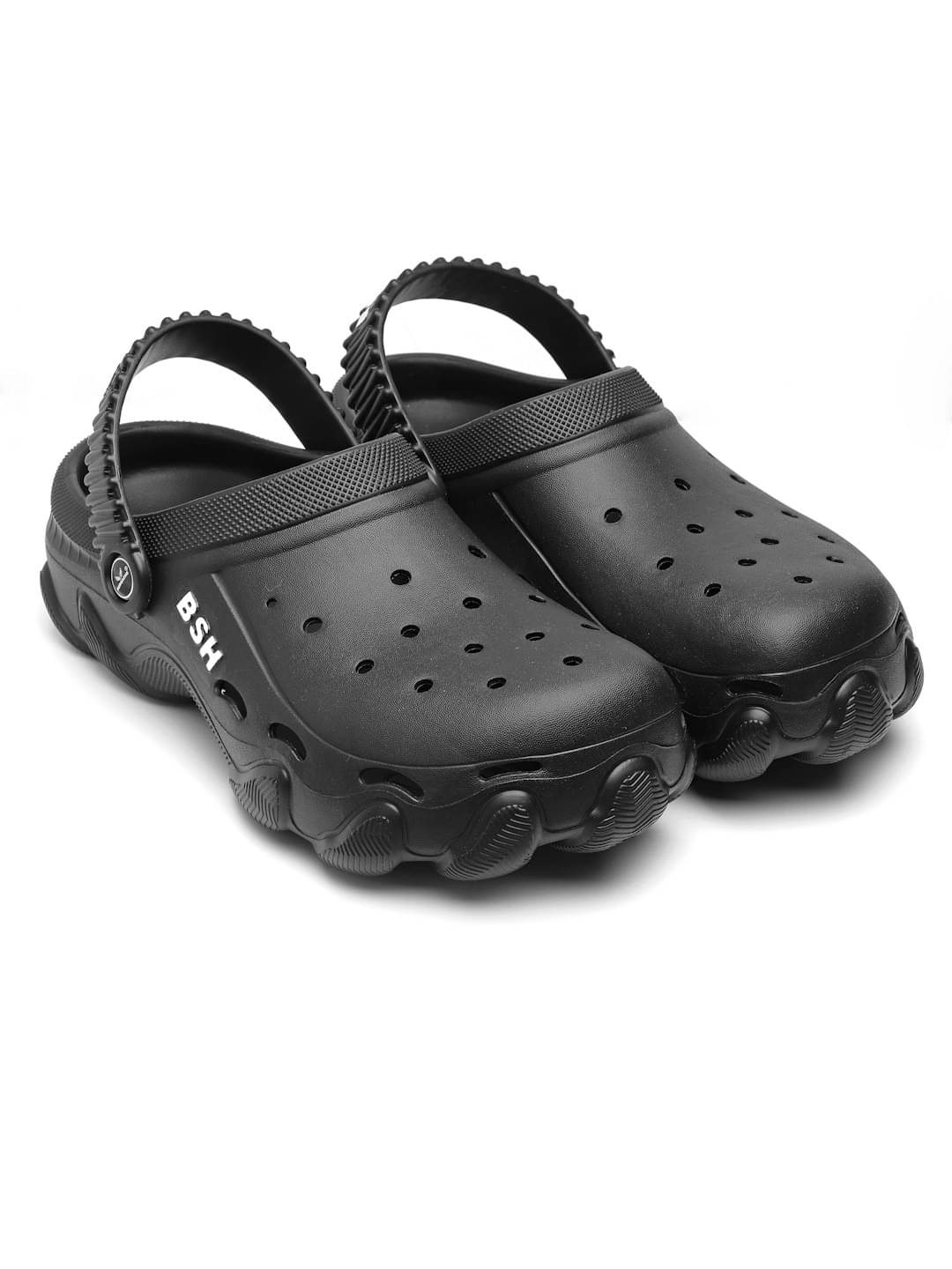     			Bersache Black Men's Slide Flip Flop