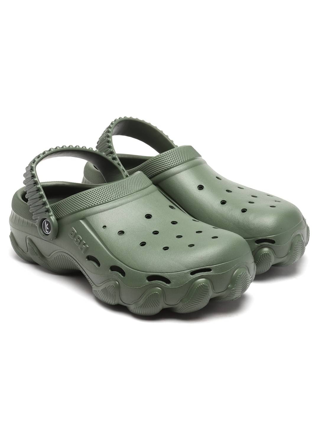     			Bersache Green Men's Slide Flip Flop