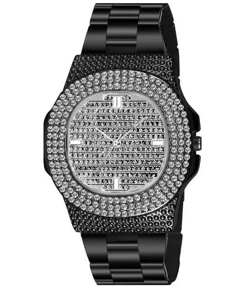     			DECLASSE Black Metal Analog Men's Watch