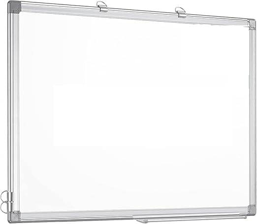 Eclet Non Magnetic 2 x 2 feet Double Sided White Board and Chalk Board Front Side whiteboard Marker Surface and Back Side Chalkboard Surface Eclet Non Magnetic 2 x 2 feet Double Sided White Board and Chalk Board Front Side whiteboard Marker Surface and Back Side Chalkboard Surface