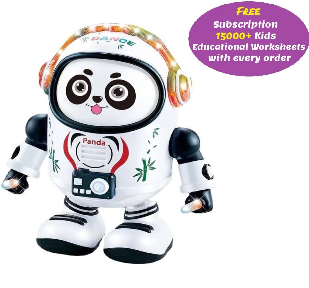     			Kidsaholic Space Panda Dancing Robot Gift Funny Kids Boys Girls Toys Gifts  (Free subscription of kids Educational worksheets)