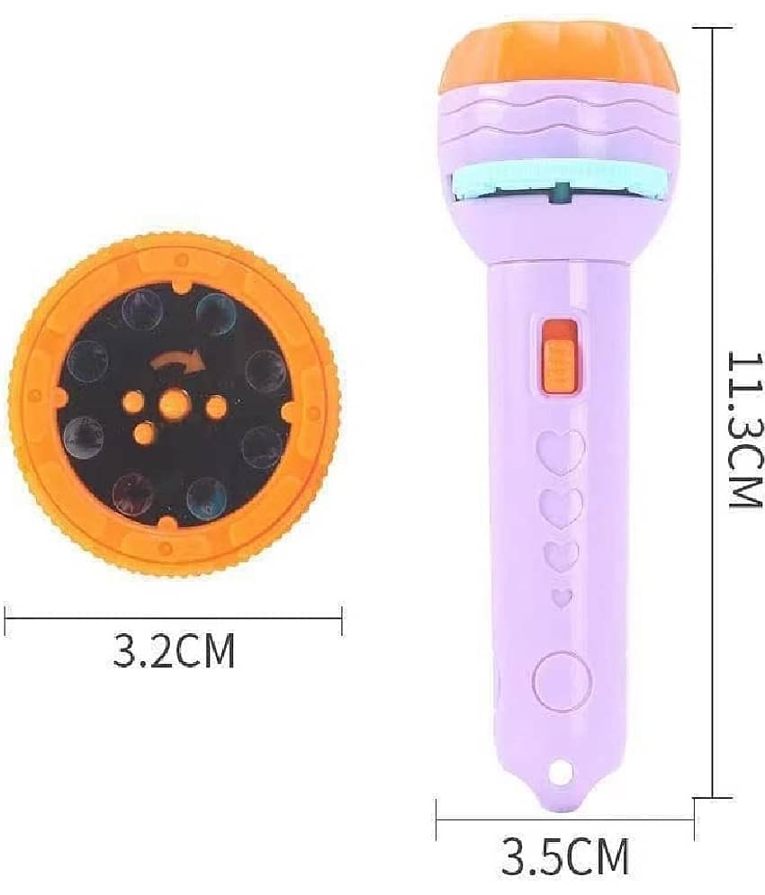 Kidsaholic Toy Torch with 3 slides 24 patterns Mini Projector Torch Toy Slide Flashlight Projector torch for kids Projection Light