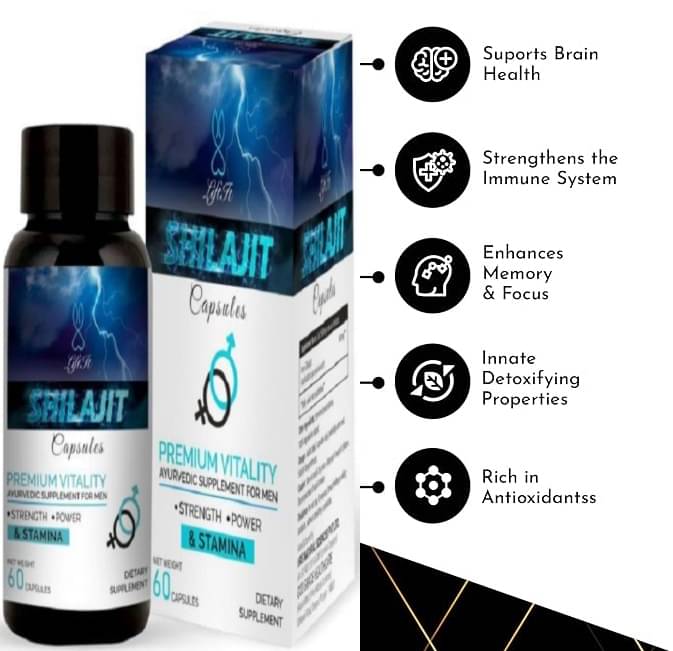     			Liftit Shilajit 60 Capsules for Stamina Growth