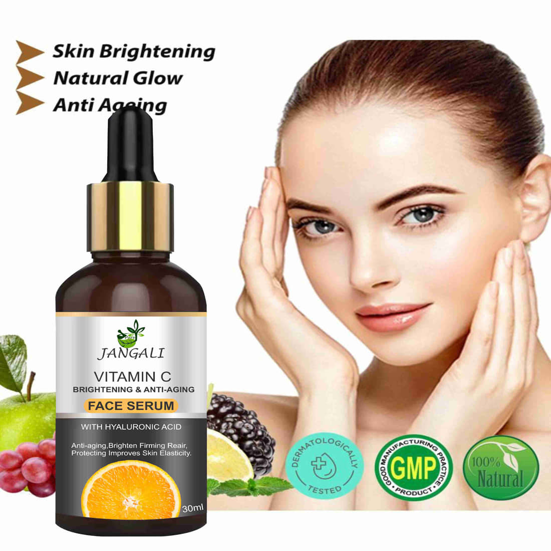 Pure Jangali Organics Face Serum Vitamin C Moisturizing For All Skin Type ( Pack of 1 )